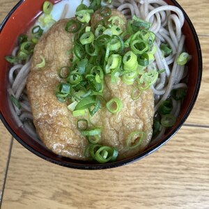 うちの朝ごはん　次男好みのそば